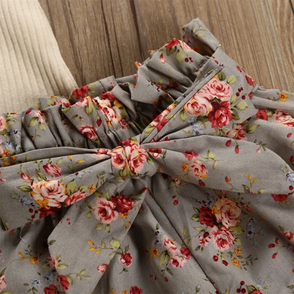 Summer Newborn Baby Girl Clothes Set Solid Color Short Sleeve Ruffle Romper Tops Flower Short Pants Headband 3Pcs Infant Outfits - Image 5