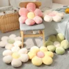 35/45cm Stuffed Six Petal Flower Cushion Girly Room Decor Sunflower Pillow Bay Window Pink Flower Sit Bedroom Seat Pillow - Image 2