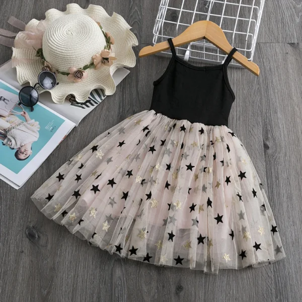 Little Girls Summer Dress for Kids Polka Dot Sling Tutu Princess Party Gown Birthday Wedding Children Clothing Girl Casual Dress - Image 2