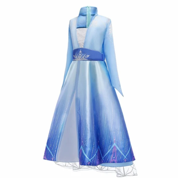 Disney Frozen Girls Dress Elsa 2 Princess Cosplay Costume Kid Fancy Children Gowns Vestidos Snow Queen - Image 3