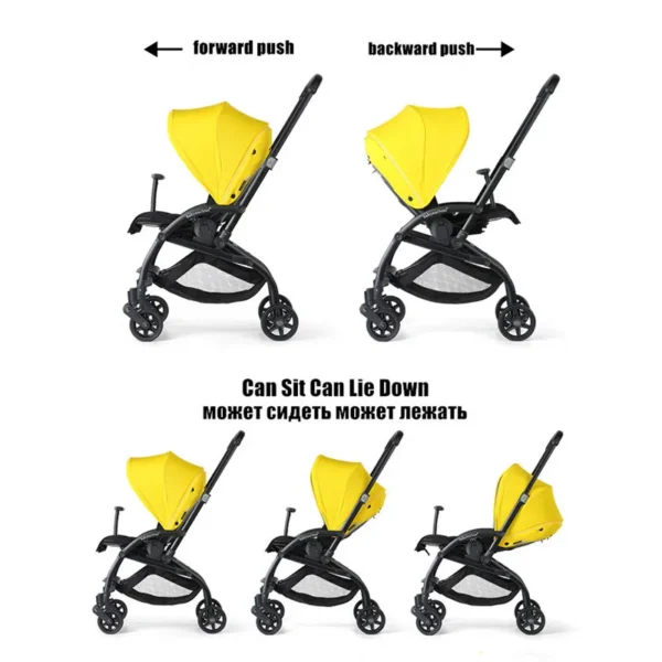Lightweight Baby Stroller Travel Portable Pram Infant Trolley 0~36 Month Baby Stroller Can Bring On Board Two Way Pushchair - Image 6