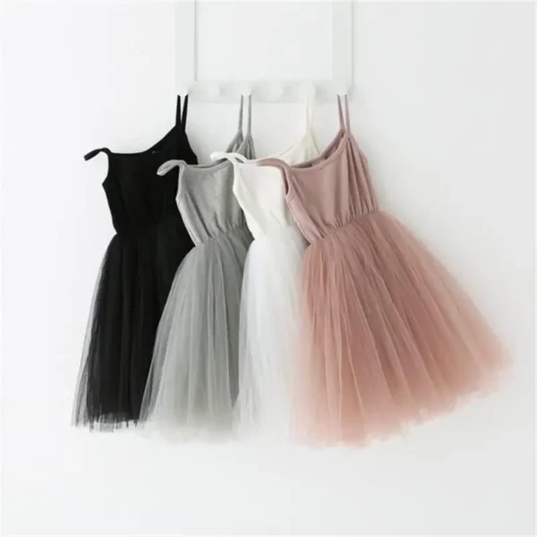 Little Girls Summer Dress for Kids Polka Dot Sling Tutu Princess Party Gown Birthday Wedding Children Clothing Girl Casual Dress - Image 6