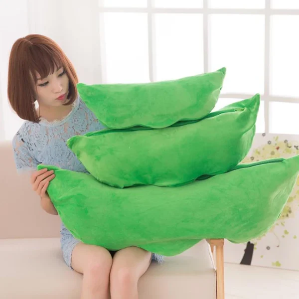 25CM Cute children's baby plush peas filled plant doll toy children kawaii quality pea-shaped pillow toy boy girl gift - Image 4