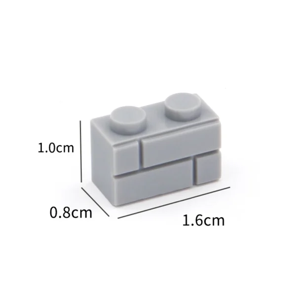DIY Building Blocks Wall Figures Bricks 1x2 Dots 50/100PCS Educational Creative Toys for Children Size Compatible With 98283 - Image 2