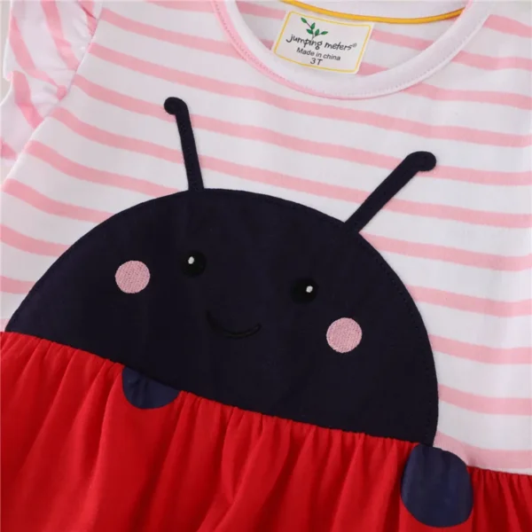 Jumping Meters New Arrival Girls Princess Dresses Cotton Stripe Children's Birthday Gift Toddler Costume Hot Selling Frocks - Image 6