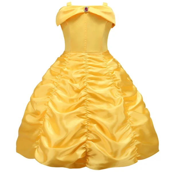 Kids Princess Dresses Girls Belle Party Costume Children Christmas Birthday Flower Clothes Beauty and the Beast Fancy Disguise - Image 4