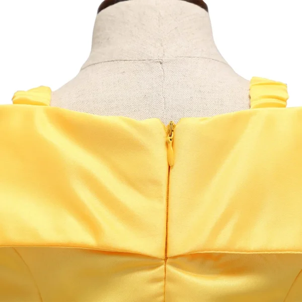 Kids Princess Dresses Girls Belle Party Costume Children Christmas Birthday Flower Clothes Beauty and the Beast Fancy Disguise - Image 6