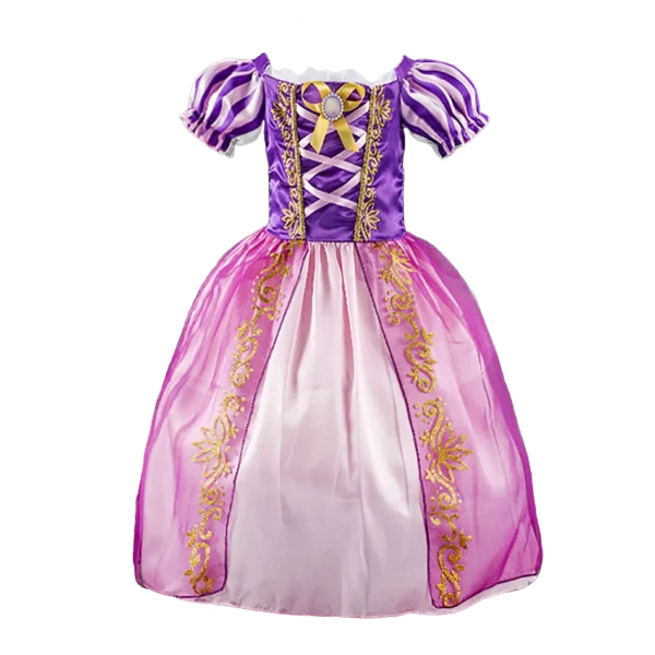 Little Girl Rapunzel Costume Party Fancy Princess Dress Christmas Cosplay Belle Sleeping Beauty Cinderella Carnival Disguise - Image 2