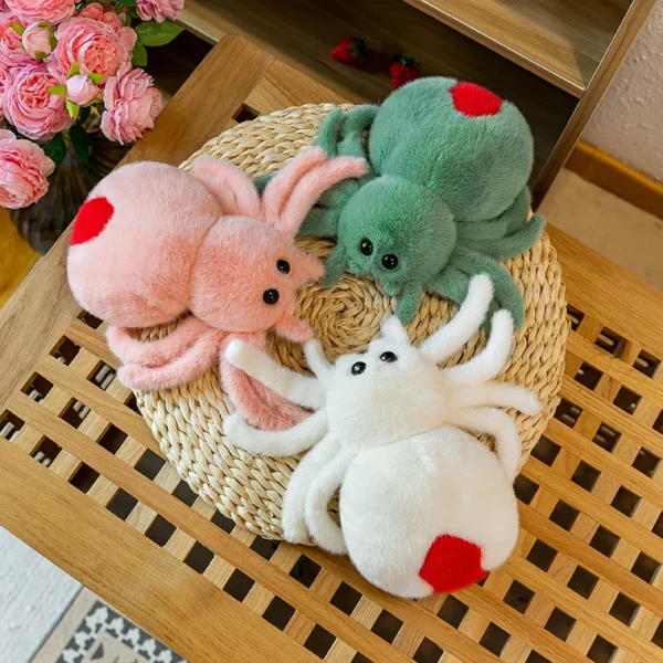 Simulation Black Spider Jumping Spider Doll Crawling Pet Doll Plush Cute Reptile Plush Toy Super Cute Doll - Image 3