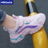 Kids Casual Pink Girls Leather Shoes Fashion For 7-15y Lightweight Running Young Student's Children Sports Girl's Shoe NBGAGA - Image 2