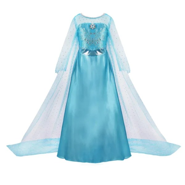 Kids Belle Costume Girl Halloween Princess Cosplay Party Dress Children Rapunzel Cinderella Anna Elsa Encanto Birthday Clothes - Image 6