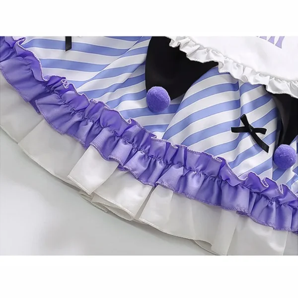 Cute Cartoon Kuromi Princess Dresses Sanrio Kawaii Children Dresses Summer Anime Lolita Outdoor Party Children Birthday Gifts - Image 5