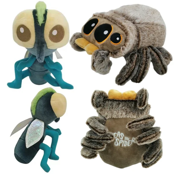 Stuffed Soft Animals Plushies Spider Little fly Toy Black Little Lucas Simulated Pillow Doll Anime Game Room Decora Kid Gift