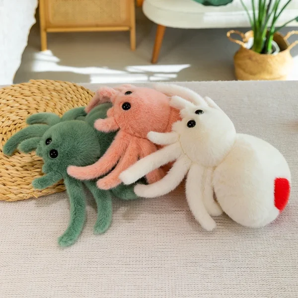 Simulation Black Spider Jumping Spider Doll Crawling Pet Doll Plush Cute Reptile Plush Toy Super Cute Doll - Image 5