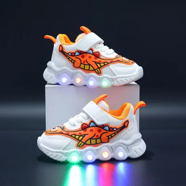 Tennis Shoe LED Children Trainer Cartoon Boy Casual Sneaker for Boy Kid Shoe for Girl Mesh Breathable Shoe Baby Illuminated Shoe - Image 3