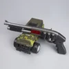 Mini Alloy Rubber Band Rifle Sprayer 8 Bursts Rubber Toy Gun Miniature Pistol Model Ornaments Toy Gun For Boys Chrismas gift - Image 3