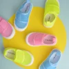 Spring Kids Outdoor Colored Breathable Flat Mesh Sneakers Toddlers Light Weight Walking Anti-slip Shoes EY8236 EY8237