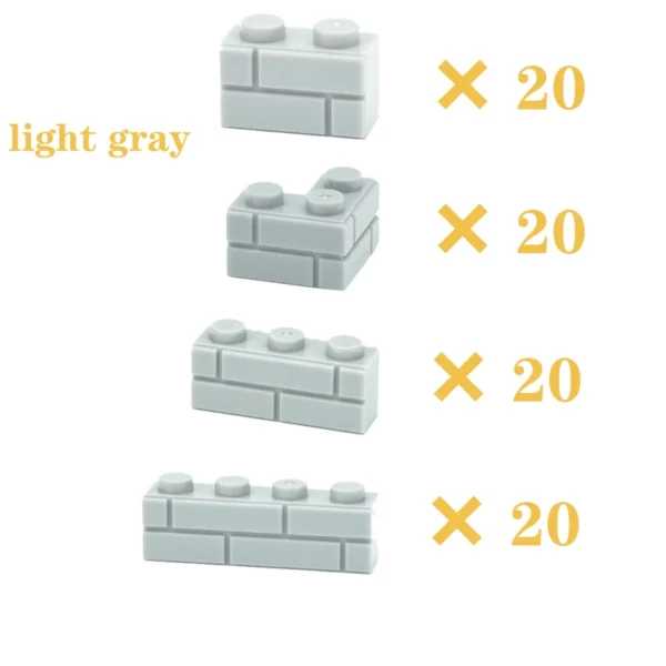 DIY Building Blocks Figures City MOC Thick Wall Bricks Educational Creative Toys for Children Size Compatible with All Brands - Image 4