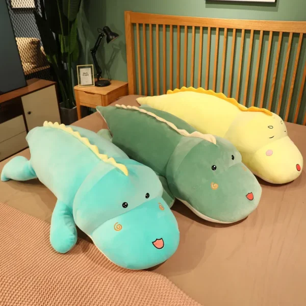 New 80CM Big Long Cute Dinosaur Plush Toy Soft Cartoon Animal Crocodile Plush Doll Boyfriend Pillow Child Girl Birthday Gift - Image 5