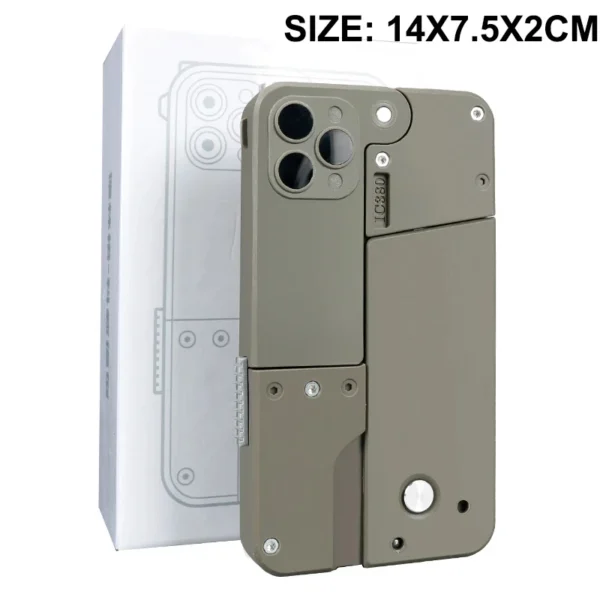IC380 Folding Gun Toys Pistol Mobile Phone Model Bullet Shelling Cool Phone 14 Pro Max Gift Outdoor Game Sports Props Gifts - Image 6