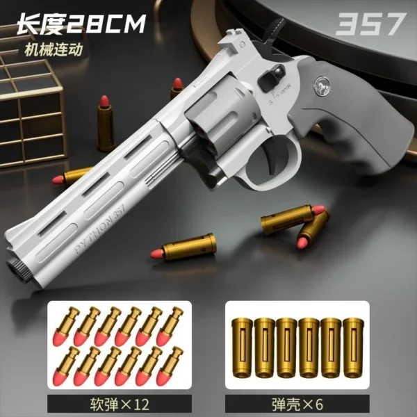 Continuous Firing Pistol ZP5 357 Revolver Launcher Soft Dart Bullet Toy Guns CS Outdoor Weapon Birthday Gift for Kids Adult - Image 6
