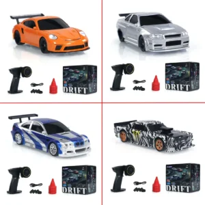 2.4G RC Drift Car 1/43 4WD Remote Control Car High Speed Four Wheel Drive Radio Controlled Mini Racing Car Model Boy Toy Gift