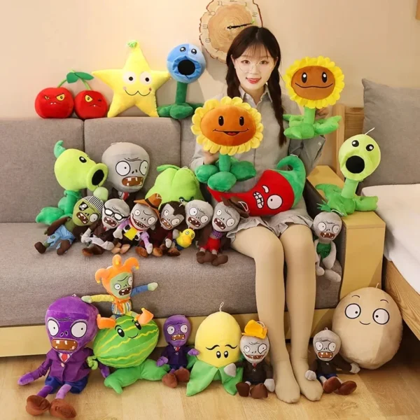 Plants vs Zombies 2 Video Game Character Plush Toys PVZ Plants Peashooter SunFlower Anime Stuffed Plush Dolls Gifts for Children - Image 2
