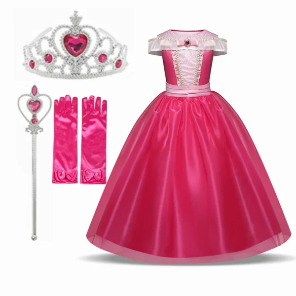 Girls Princess Dress 2023 Girl Encanto Cosplay Princess Elsa Costume Kids Birthday Party Halloween Carnival Party Fancy Dress - Image 6