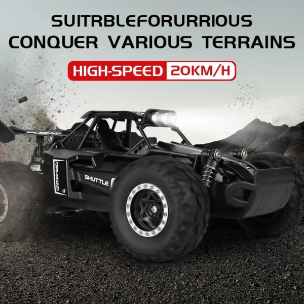 2024 New RC Car 1:16 2.4Gh Model With LED Lights 2WD Off-road Remote Control Climbing Vehicle Outdoor Cars Drift Toys Boys Gifts - Image 4