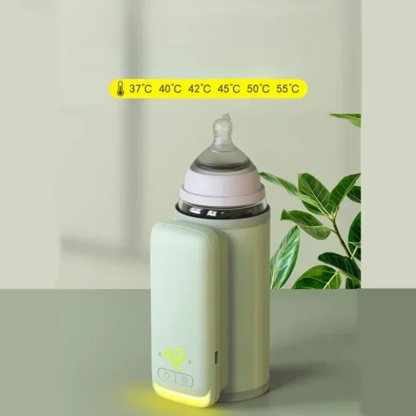 Portable and Fast Night Milk Dispenser Rechargeable Intelligent Constant Temperature Milk Bottle Heating and Insulation Sleeve - Image 4