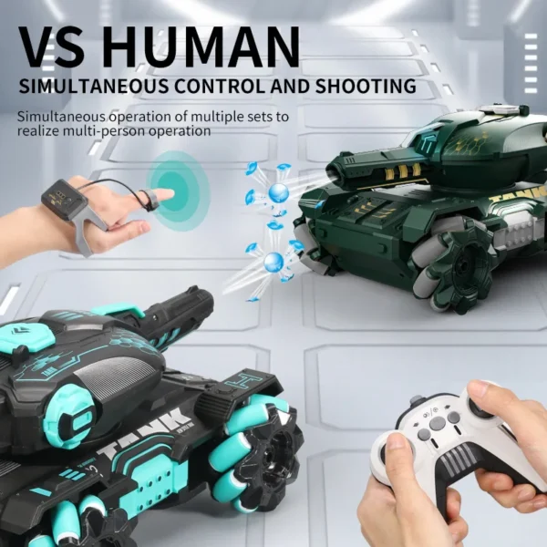 Battle RC CAR RC Tank Water Bullets Bomb Car Battle Game Fun Interactive 2.4G 4WD Remote Control Electric Water Bomb Tank Toys - Image 3