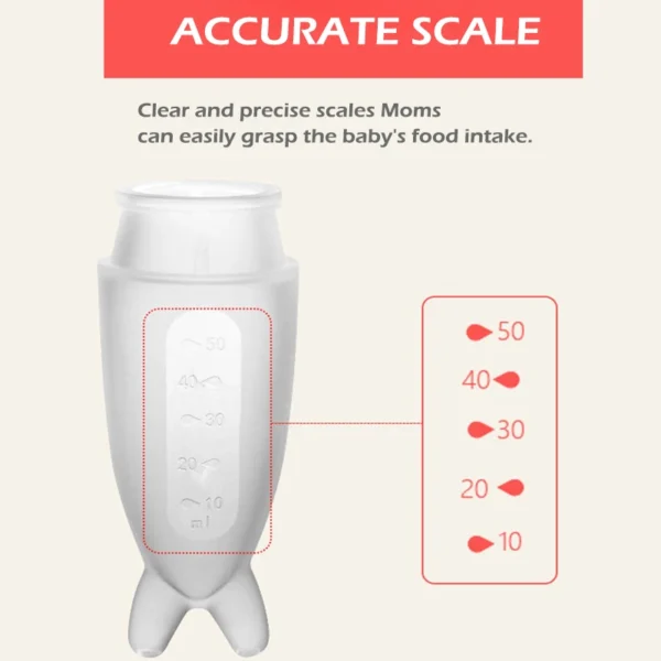 Baby Feeding Bottle Dolphin Silicone Rice Cereal Spoon Newborn Tableware Baby Goods Feeding Spoon - Image 5