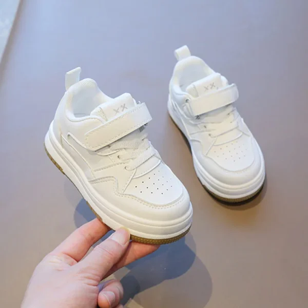 Children's White Shoes Spring and Autumn Kid's Sports Shoes Anti slip Lightweight Boys Board Shoes Soft Sole Baby Casual Shoes - Image 3