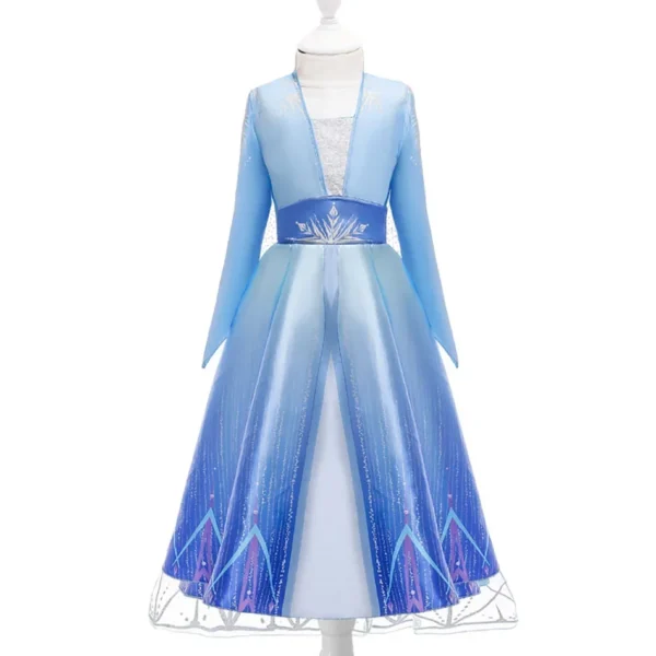 Snow Queen Girls Dress Princess Anna Elsa 2 Dresses Kids Fancy Children Vestidos Birthday Carnival Fancy Party Disguise - Image 5