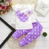 Stumbling toddler girl cartoon long sleeved set T-shirt+pants 2-piece children's fashion baby jacket newborn cotton set - Image 5
