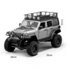 RC Crawler 4x4 Car MN128 2.4G Climbing Buggy Professional with LED Light Full Scale Remote Control Cars Toys for Boys Gift - Image 6