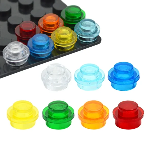 250Pcs MOC Assemble Particles 4073 6141 15570 Plate Round 1x1 Dot DIY Building Blocks 1*1 Figures Lamp Bricks Toy for Kids - Image 3