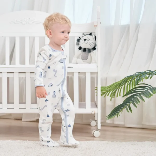3pcs Baby Rompers Zip Newborn Sleepsuits Pajamas Sleepwear Sleepers Cotton Infant Onesies Boys Girls Toddler Clothes Jumpsuits - Image 2