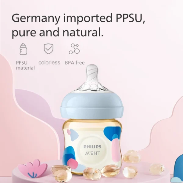 PHILIPS AVENT Newborn baby PPSU bottles reduce flatulence 0-6 months or more TPE material non-slip thread-off proof handle - Image 3