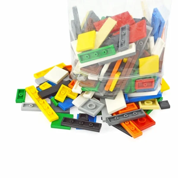 DIY Model Smooth Thin Building Blocks 150PCS Multicolour Toy Parts Bulk Figures Flat Tile Educational Children Toys Gift Leduo - Image 2