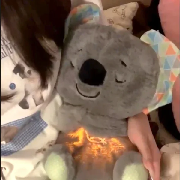 Baby Plush Doll Breathing Bear Newborn Soothing Sleep Playmate Otter Toy Kids Music Sleeping Companion Sound Light Doll Toy Gift - Image 3