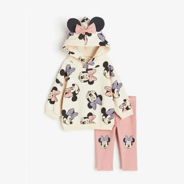 Children's Hoodie Set Kids Clothes Baby Boys Clothing Mickey Hooded Casual Sweaters Hooded Sweatshirt+pants 2pcs/set - Image 2