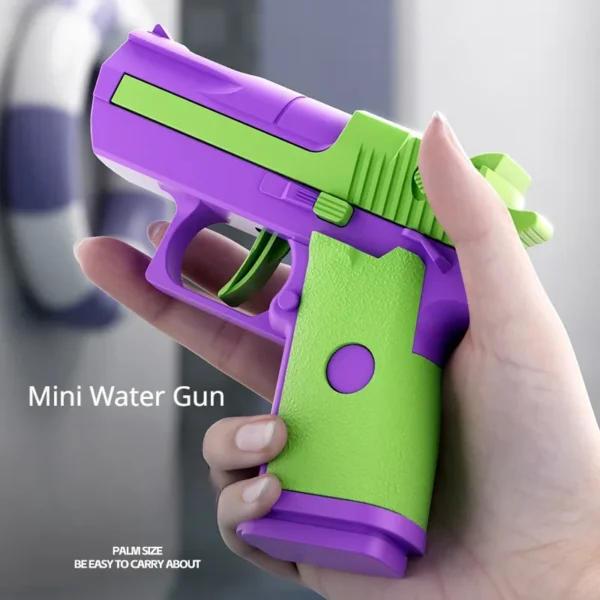 Hot Mini Desert Eagle Mechanical Continuous Firing Water Gun Small Pistol Summer Outdoor Beach Poor Toy Shoot Water Gun for Kids - Image 3