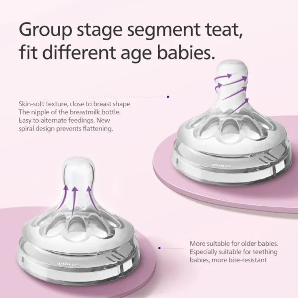 PHILIPS AVENT Newborn baby PPSU bottles reduce flatulence 0-6 months or more TPE material non-slip thread-off proof handle - Image 4
