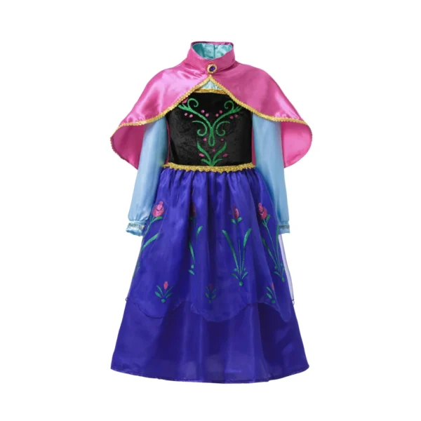 Disney Fancy Queen Frozen Elsa Anna Costume Girls Princess Dress Toddler Halloween Cosplay Party Vesidos For 2-10 Years - Image 6