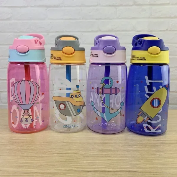 Kids Water Sippy Cup Creative Cartoon Baby Feeding Cups with Straws Leakproof Water Bottles Outdoor Portable Children's Cups - Image 5
