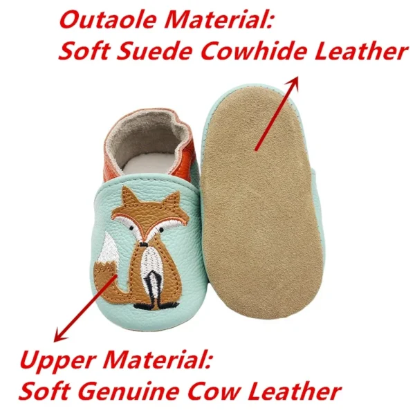Baby Shoes Soft Cow Leather Bebe Newborn Booties for Babies Boys Girls Infant Toddler Moccasins Slippers First Walkers Sneakers - Image 2