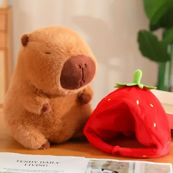 15-30cmCapybara Plush Simulation Capibara Anime Fluffty Toy Cute Doll Stuffed Animals Soft Doll Plush Christmas ThanksgivingGift - Image 3