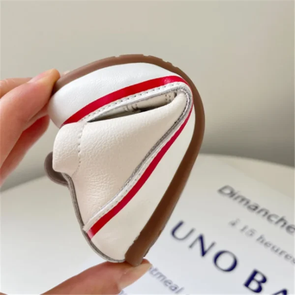 2024 New Spring/Autumn Baby Shoes Leather Toddler Boys Barefoot Shoe Soft Sole Girls Outdoor Tennis Fashion Little Kids Sneakers - Image 6
