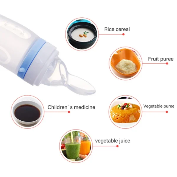 Baby Feeding Bottle Dolphin Silicone Rice Cereal Spoon Newborn Tableware Baby Goods Feeding Spoon - Image 6